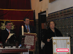 Doña Ana de Palacio en el funeral por el alma de Doña Loyola de Palacio.