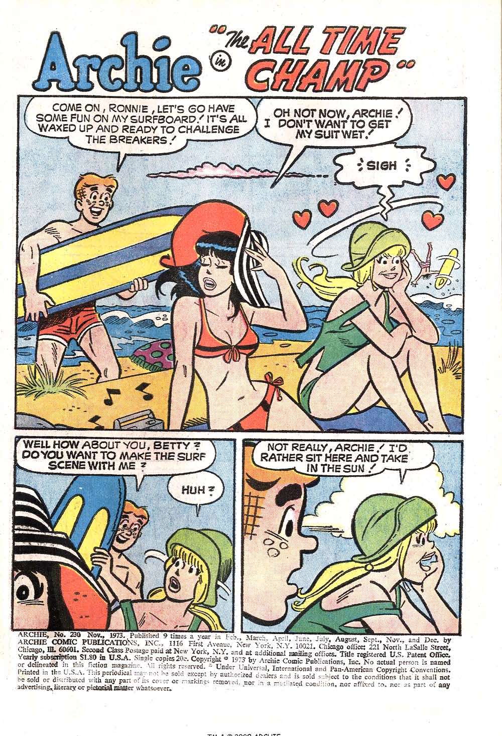 Read online Archie (1960) comic -  Issue #230 - 3