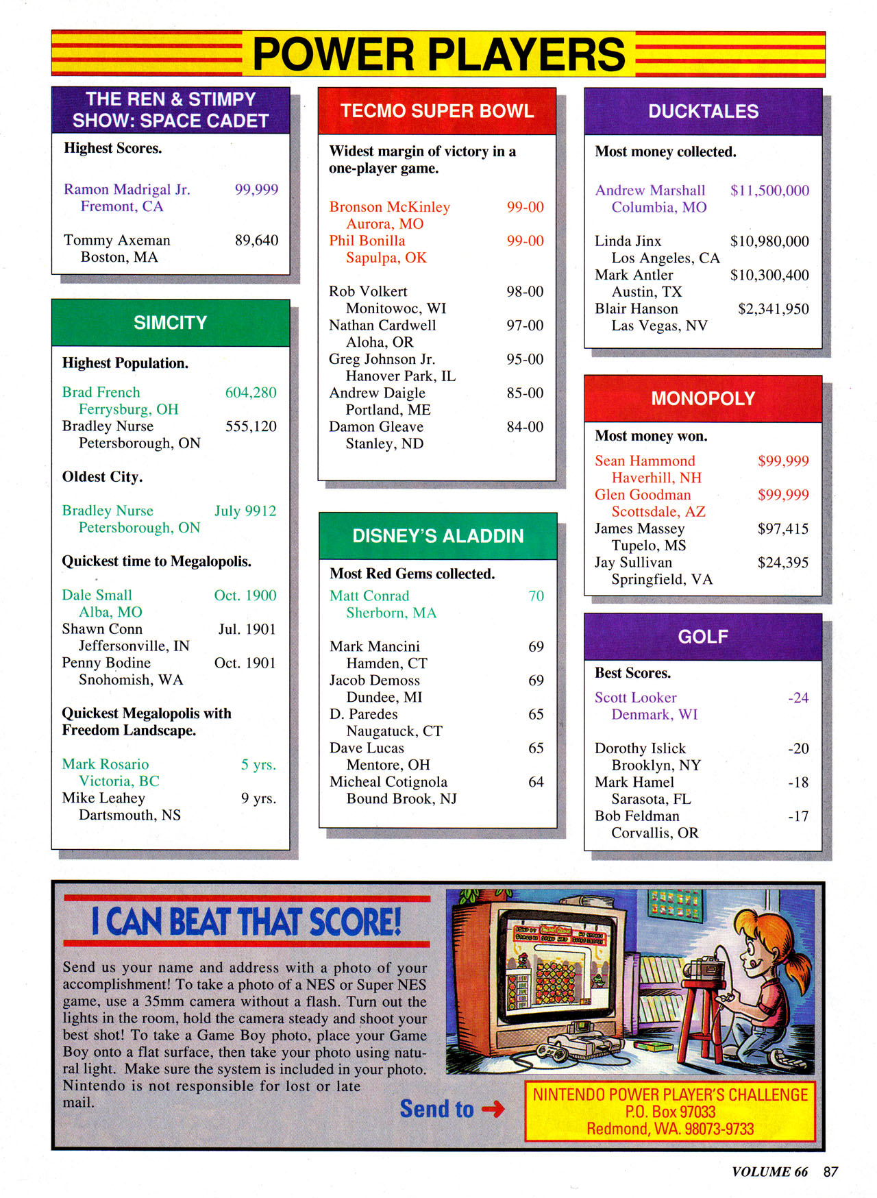 Read online Nintendo Power comic -  Issue #66 - 94