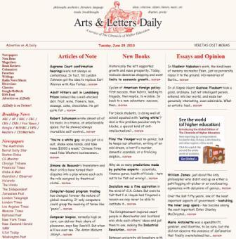 TCCLibraryblog: Arts & Letters Daily