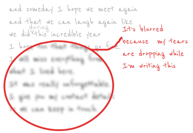 Today I wrote a handwritten letter Today I wrote a handwritten letter