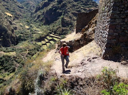 Warm up hike at a ruin