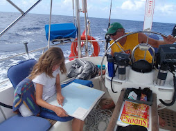 Peter & Shelby perusing the South Pacific atlas