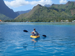 Di enjoying another perfect day in paradise for kayaking