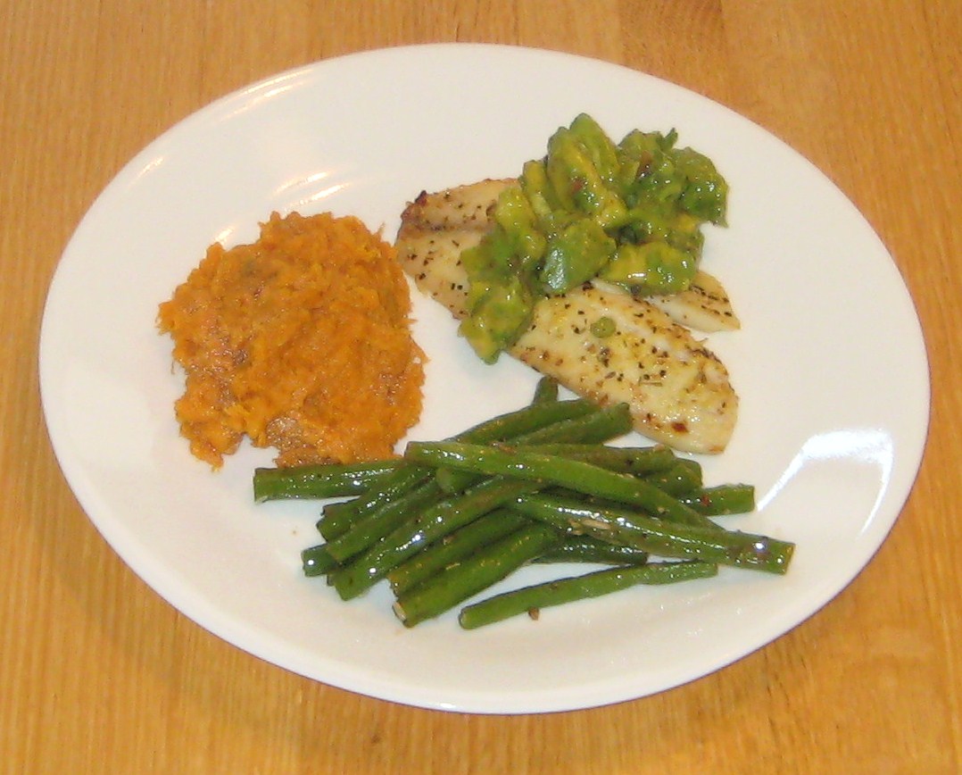 Little Kate, Big Taste CITRUS HONEY MARINATED TILAPIA with AVOCADO SALSA