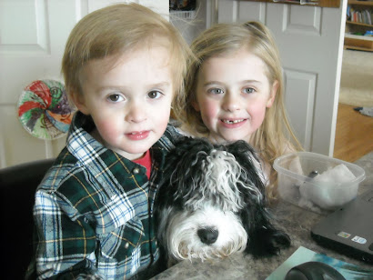 Bugsy With Taylor and Luke....pre haircut!!!