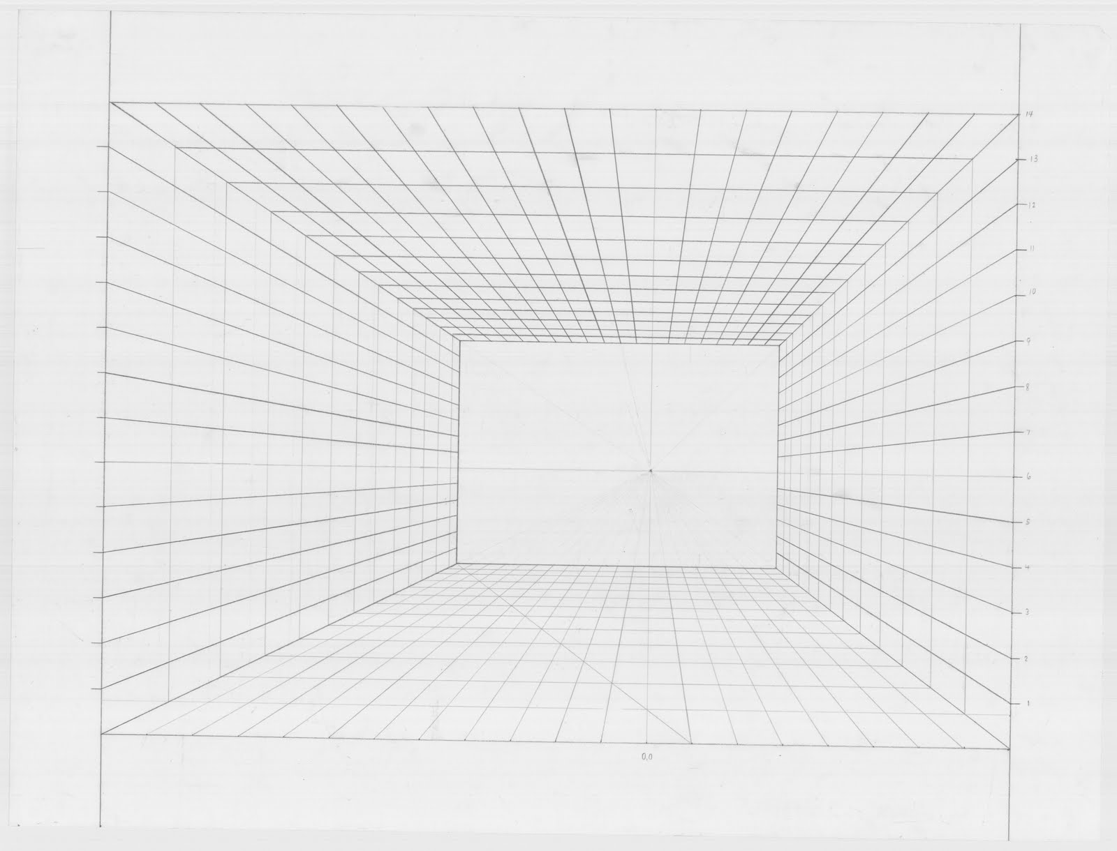 Сетка для рисования перспективы