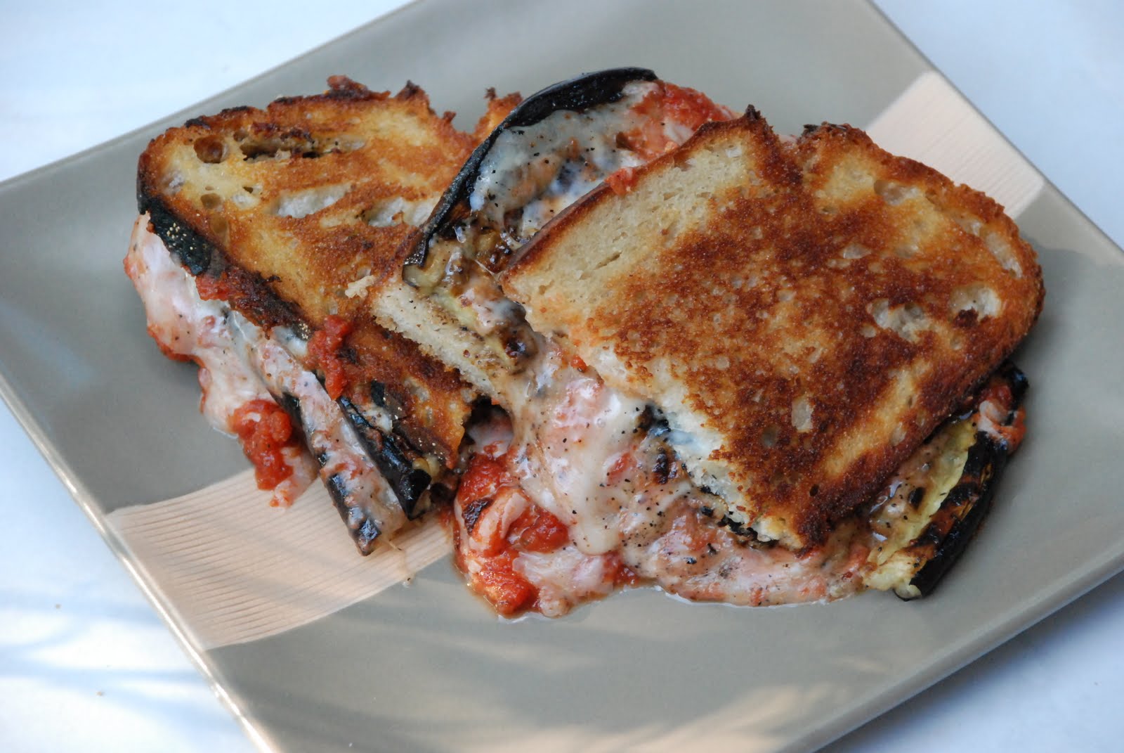 Culinary Encounters Grilled Sourdough and Eggplant Sandwich