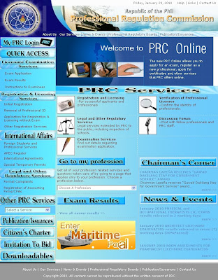 PRC Official Website
