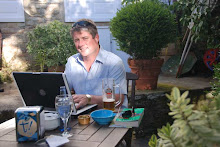 Have beer, will blog - the hotel garden bar - Santiago De Compostella