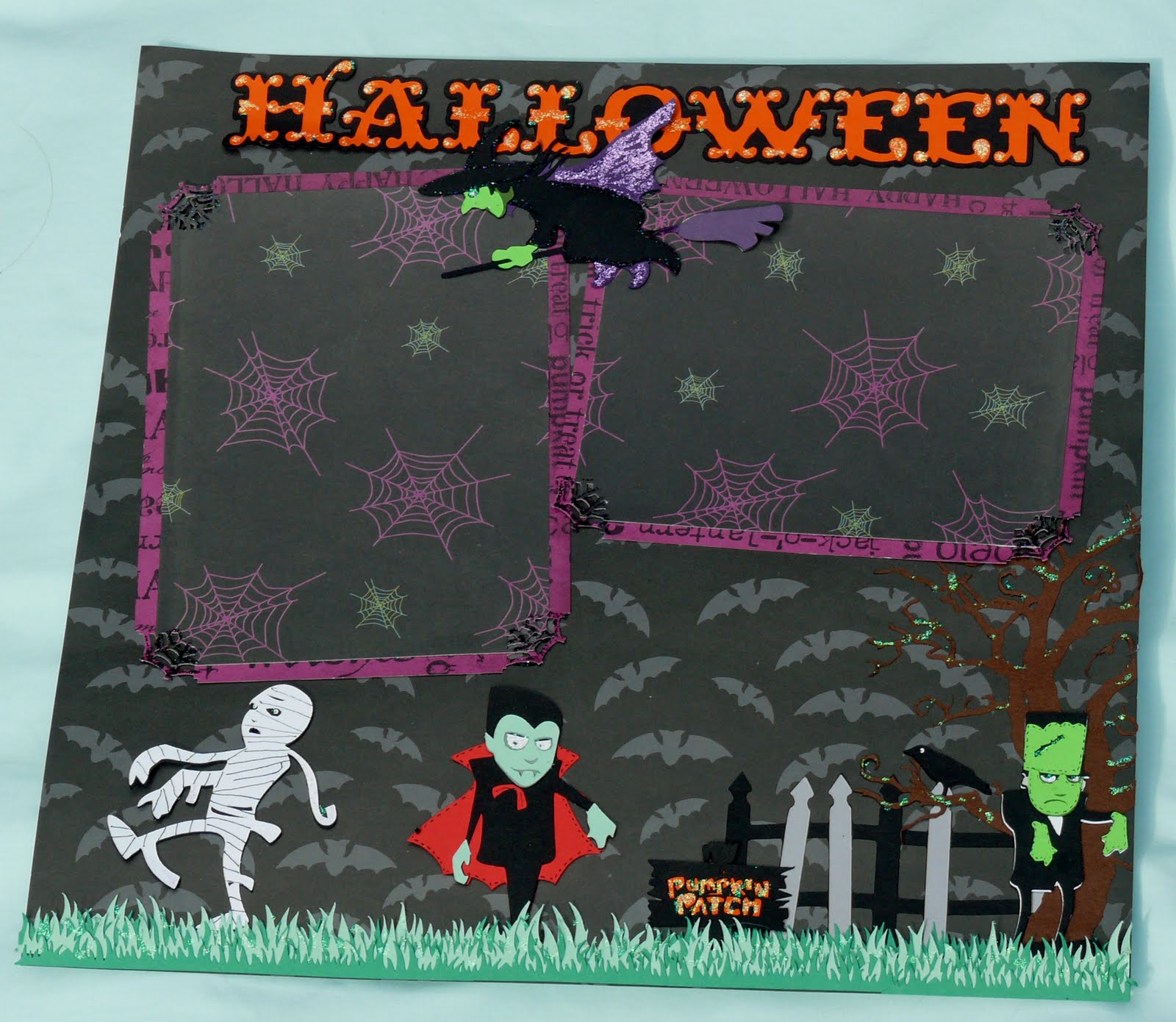 UNA CRAFTING Halloween Scrapbook Pages