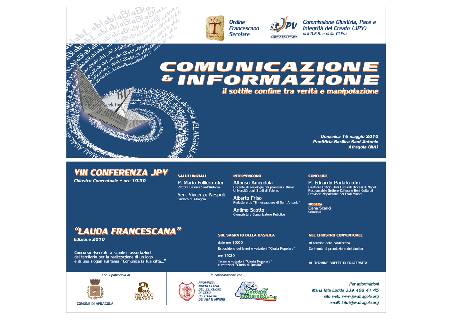 ABC Comunicati: VIII Conferenza JPV:Comunicazione e informazione.Il ...