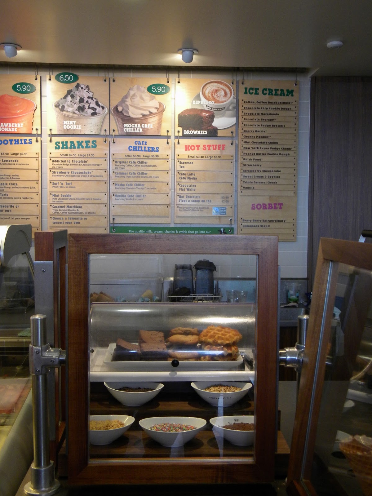 Mel's Food Journey Ben & Jerry's Scoop Shop..