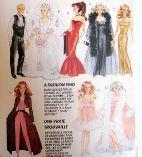 McCalls 4400 Barbie Doll Clothes Package Sewing Pattern review at