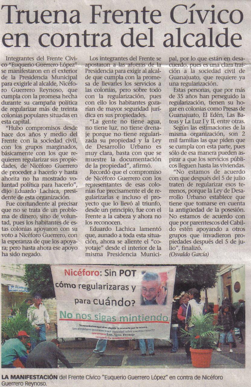 Niceforo está cometiendo el mismo error con el POT que el ex-alcalde