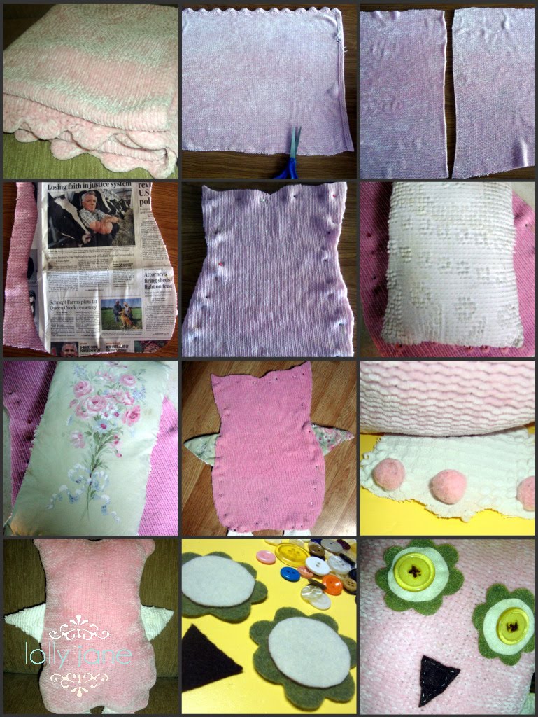 Recycled baby blanket Lolly Jane