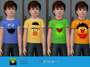 Camisetas niños Barrio Sesamo. DescargaDownload