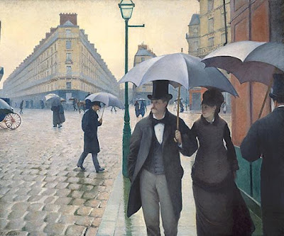 Gustave Caillebotte's Rue de Paris, temps de pluie; Intersection de la Rue de Turin et de la Rue de Moscou
