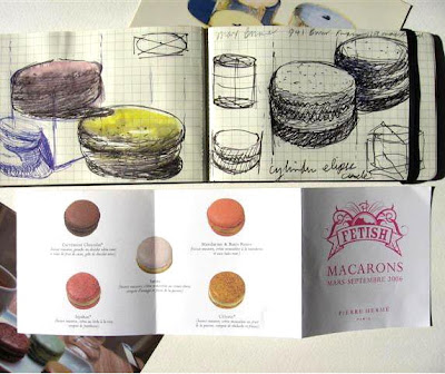 Pierre Herme macaron doodles