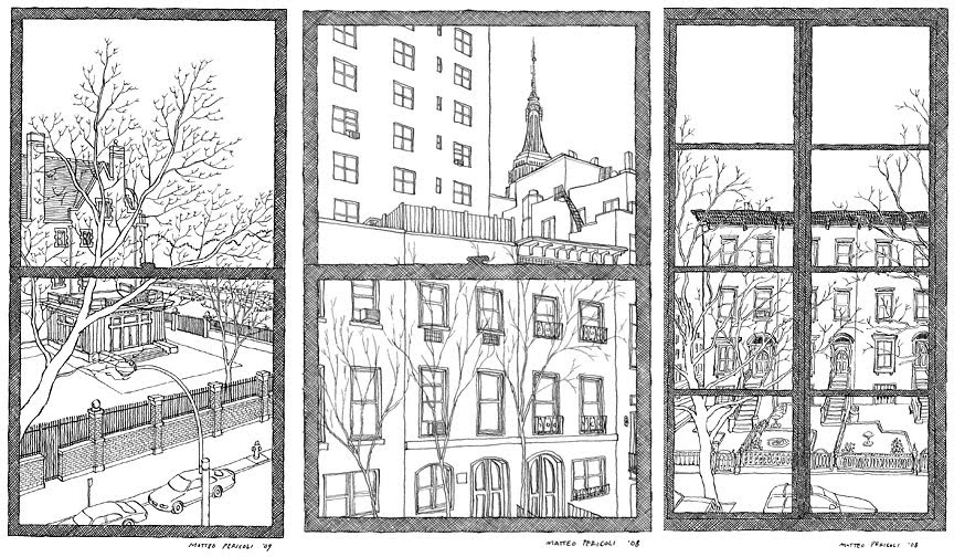 Рисунок вид из окна 6 класс легкий рисунок