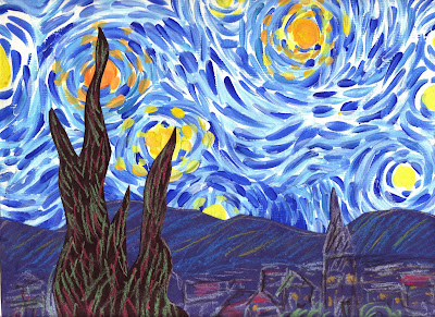 misty poe: Starry Night Lesson