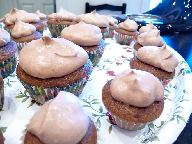 Fluffy Milk Chocolate Mini Cupcakes with Softly Whipped Cocoa Cream