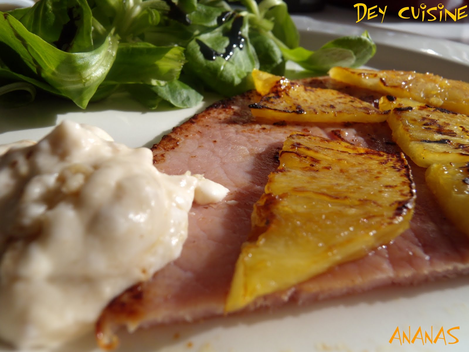 Dey cuisine Jambon grillé à l'ananas