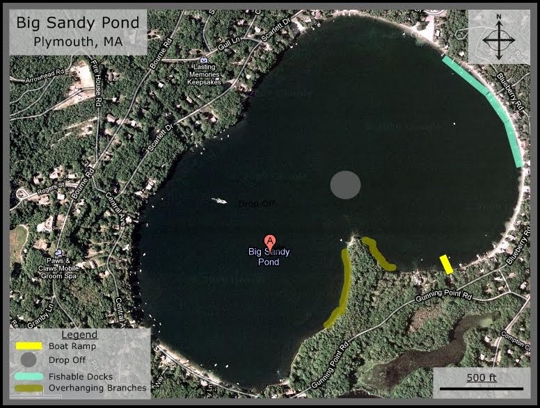 Massachusetts Bass Fishing Spots: Big Sandy Pond, Plymouth, MA