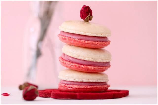 Foodagraphy. By Chelle.: Raspberry rose macarons