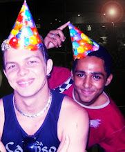 Eu e o Thiago no aeroporto