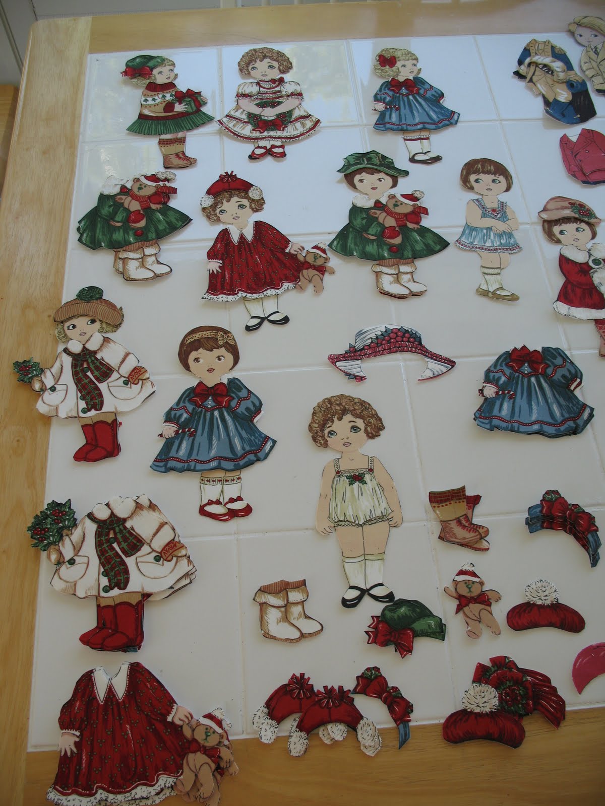 QUILT COOKIES New Fabric Paper Dolls