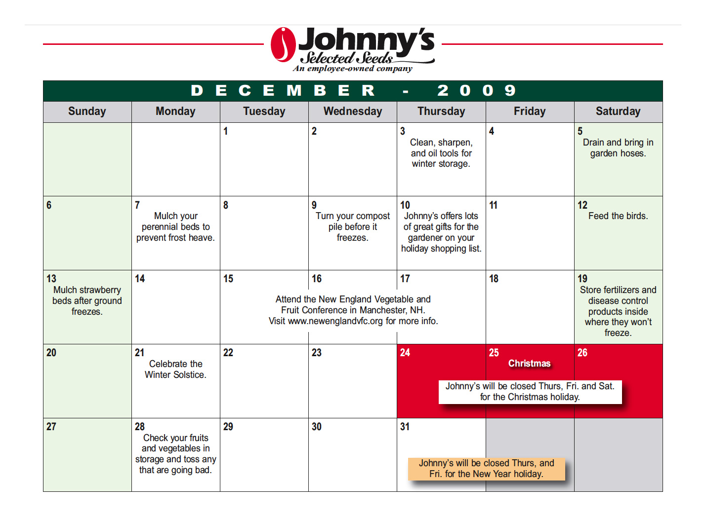 Growing Ideas with Johnny's Selected Seeds Johnny's Events Calendar
