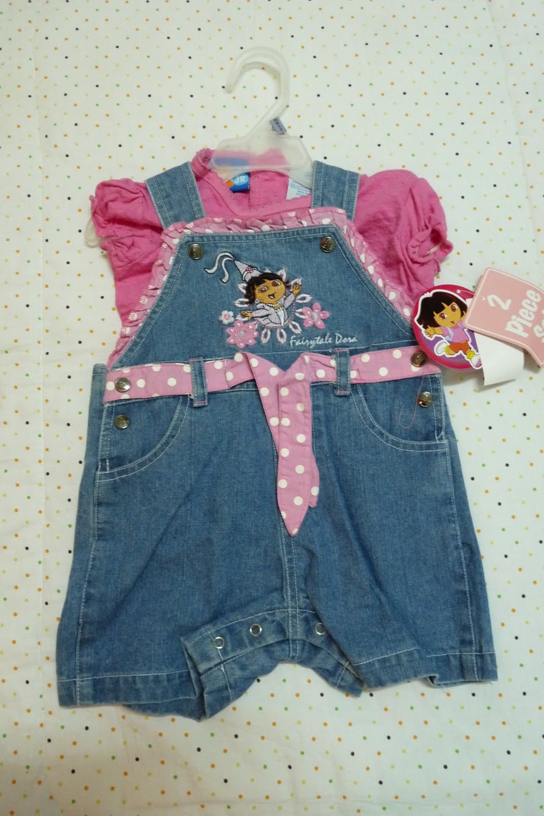 Ade Gaya Kidswear: Dora the Explorer Overall set-SOLD
