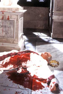 Ceasar's death scene reenactment photo is published this date on the BBC's 'Shakespeares 60-Second Times' pseudo-newspaper at http://www.bbc.co.uk/drama/shakespeare/60secondshakespeare/themes_juliuscaesar.shtml 