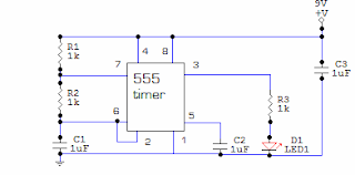 555 led flasher circuit