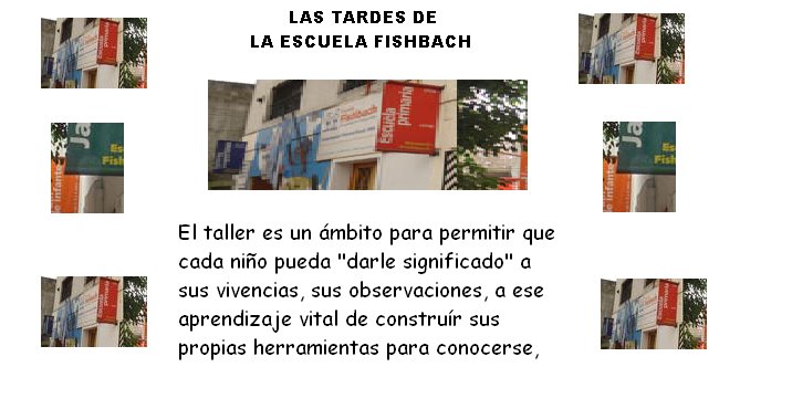 Las tardes en la Escuela Fishbach