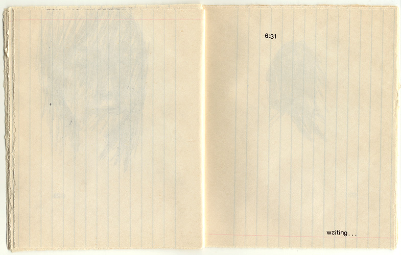 Monna, 2000. pen & rub-on letters on paper. 15.7 x 13.3 cm