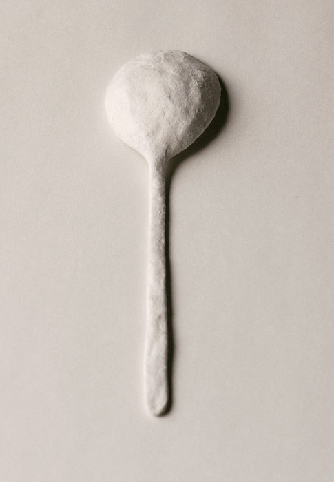 Paper Spoon, 2008. paper & wire. 19 x 5 cm