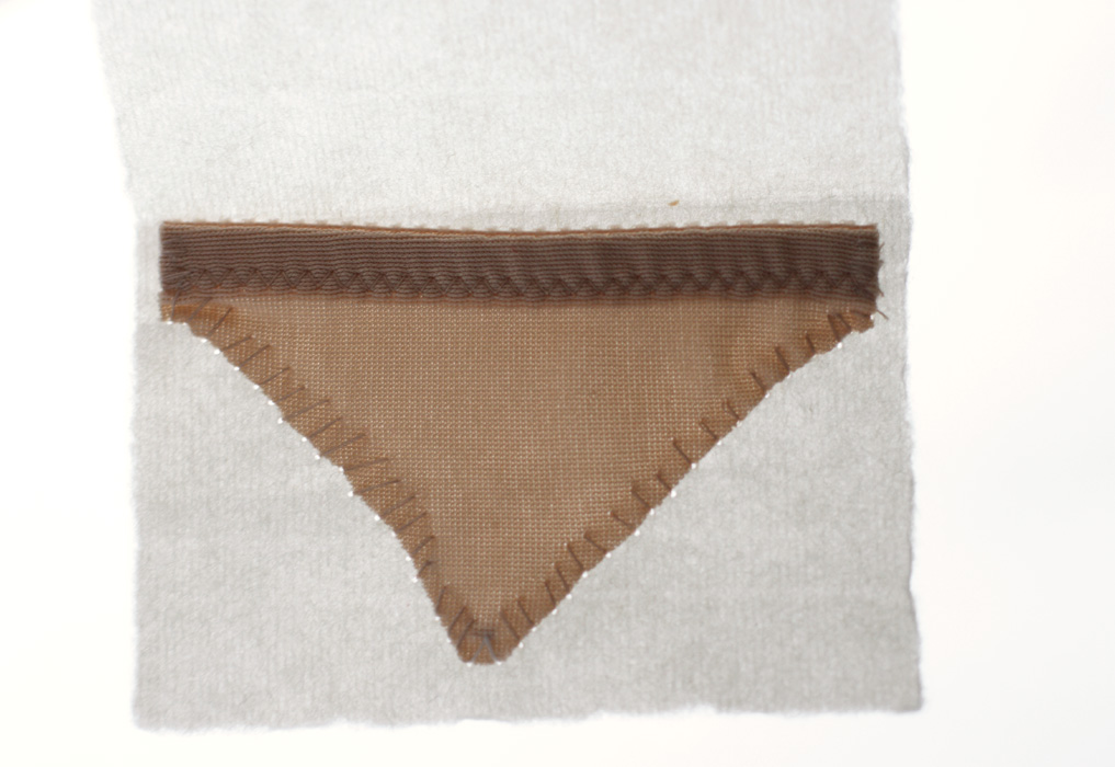 Nude [2009], Little Undies series, ongoing. fabric & thread.