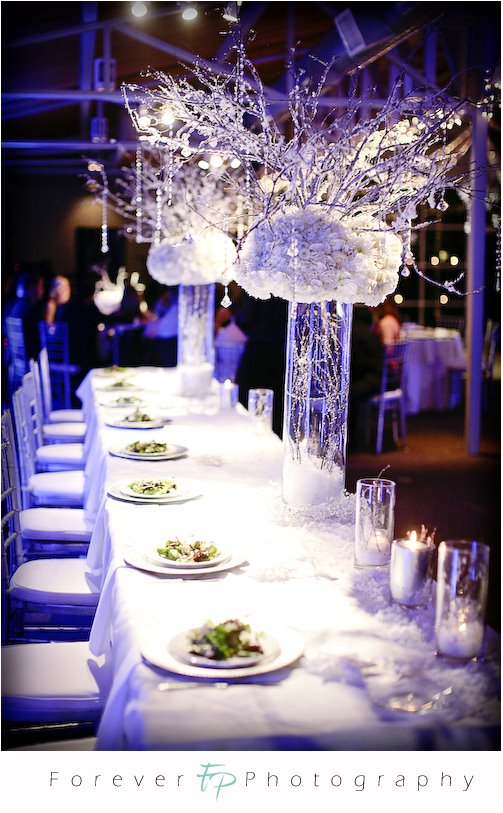 Winter Wedding Table Decorations