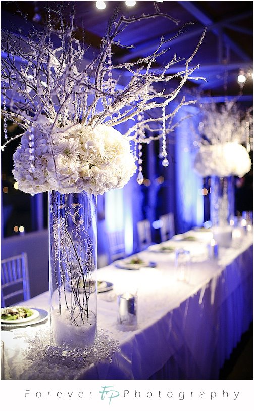 Winter Wonderland Wedding Centerpieces