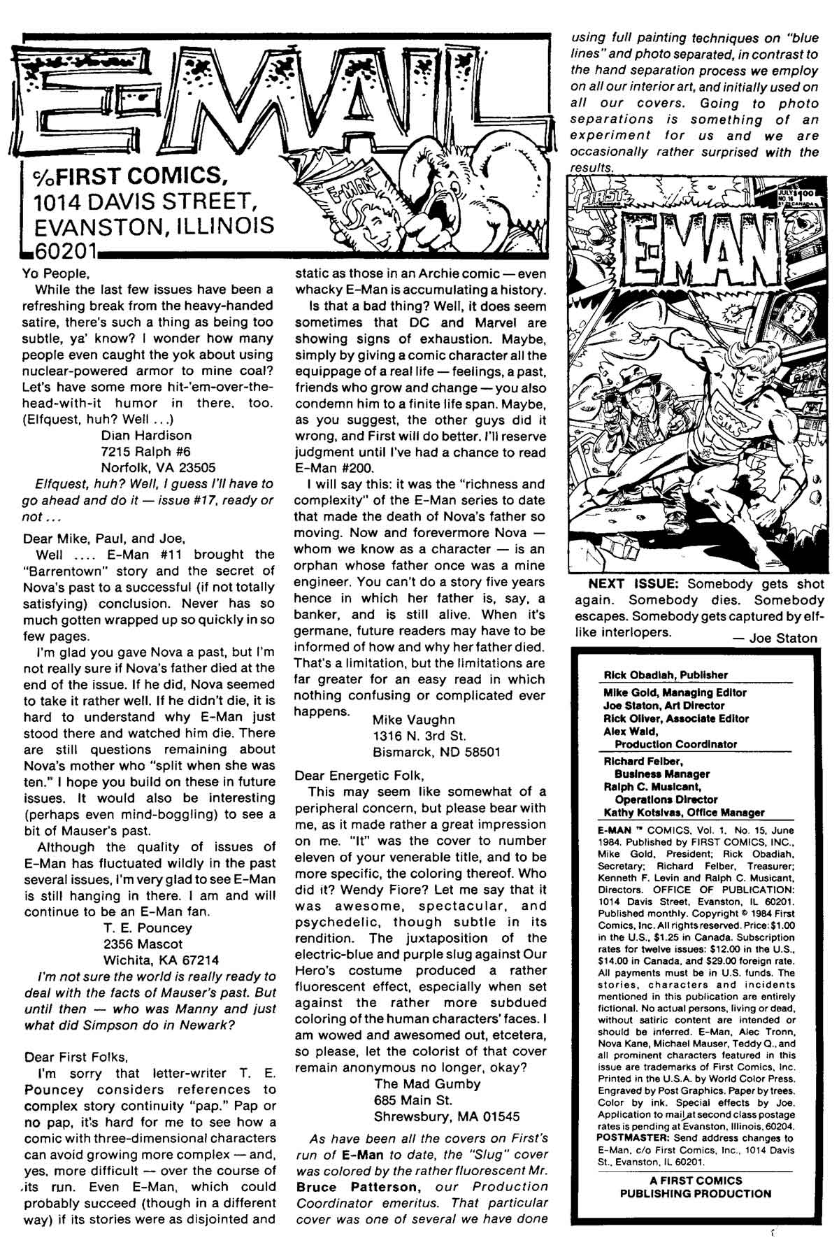 Read online E-Man (1983) comic -  Issue #15 - 2