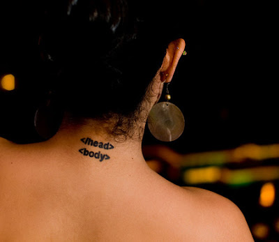 Cool Tattoo of Programmer and Webmaster ~ CRAZY PICS