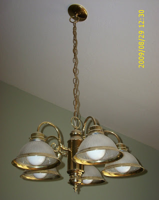 Brass Kitchen Light Fixture With Paint, How To Paint Around Light Fixtures