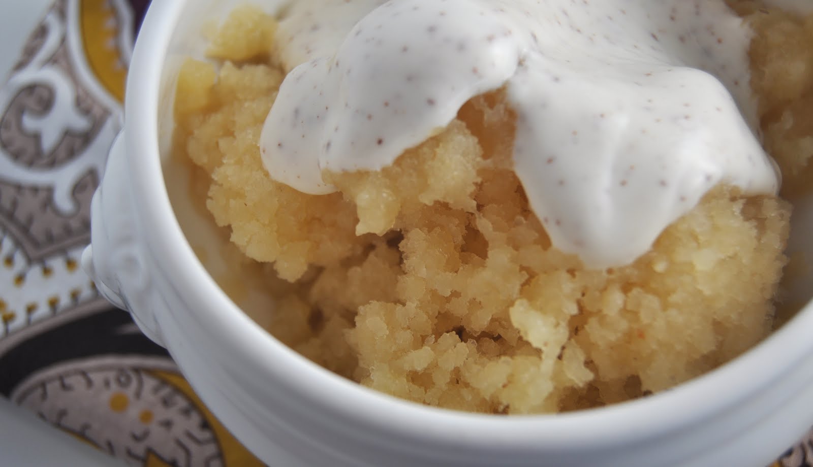 Impeccable Taste Applesauce Granita with Maple Yogurt