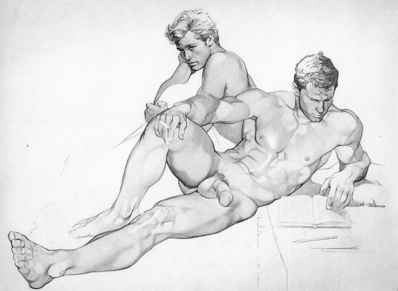 Рисунки голых мужчин