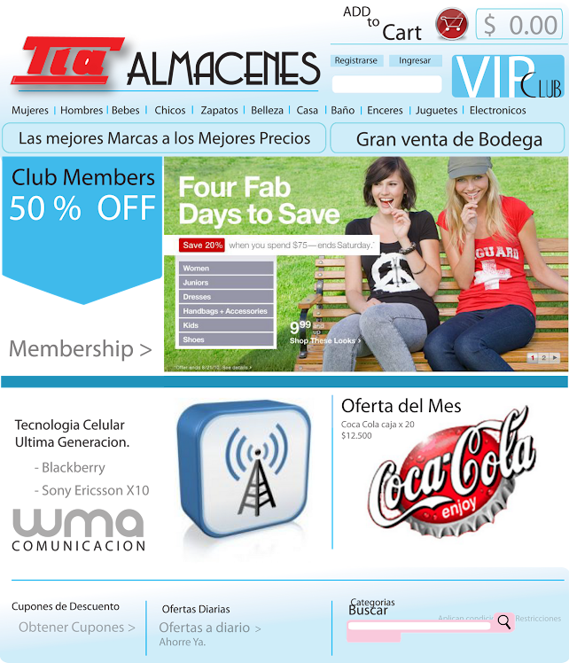 Alacenes tia , Web Rediseñada con Logo Original