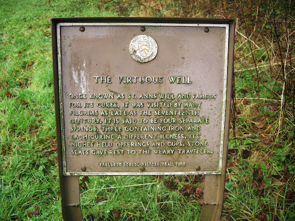 Sign at St Ann's Well, Called ;'The Virtuous Well'