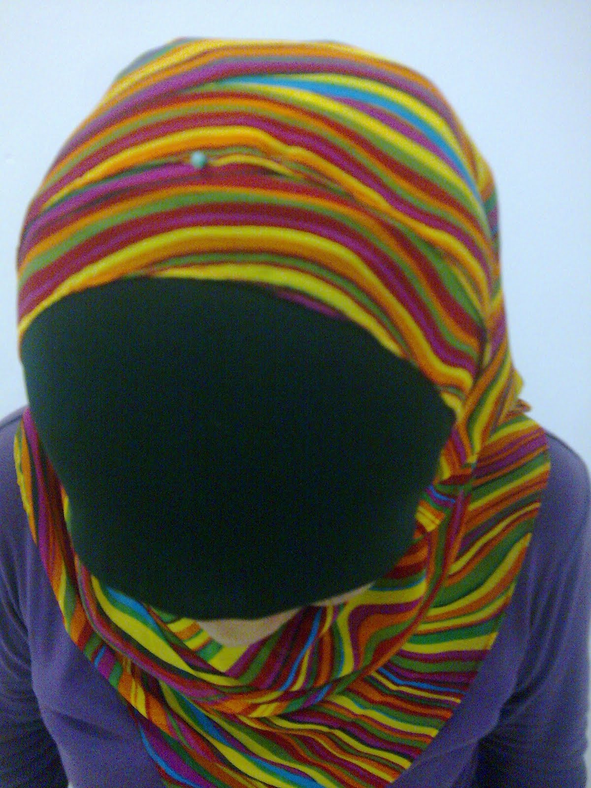 cara pakai shawl pinless