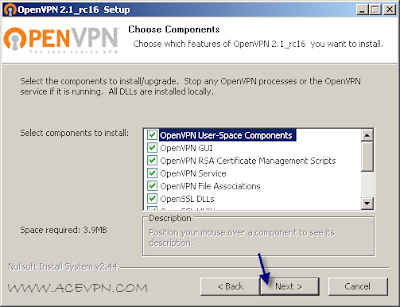 VPN Choose Components